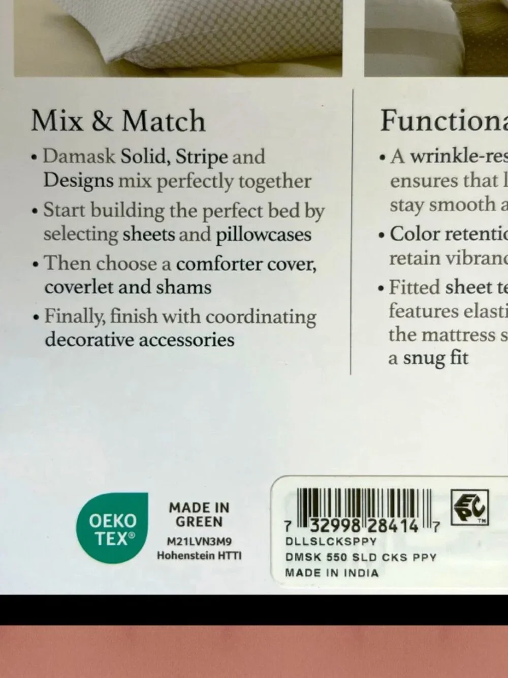 new POPPY Charter Club Damask Solid 550 TC 100% Cotton Sateen CAL KING Sheet Set